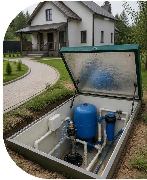 Автономное водоснабжение дома в Сочи от 155040 р. | АПаруса-Счи